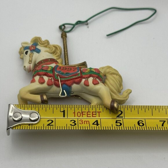 1997 Carlton Heirloom In Box 1st In Series 'Carousel Dreams' Ornament - Picture 6 of 6